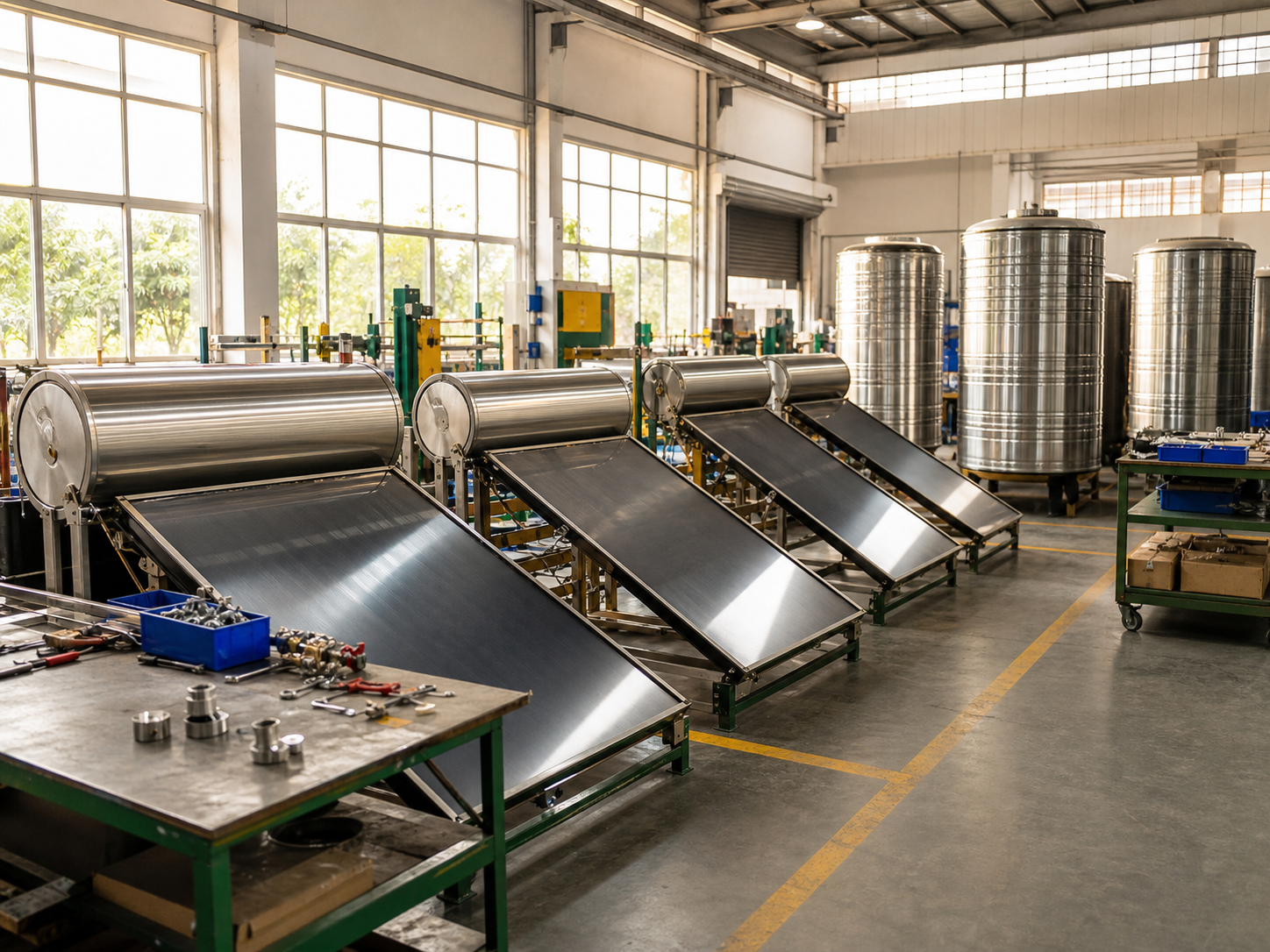 OM Shakthi Solar manufacturing plant